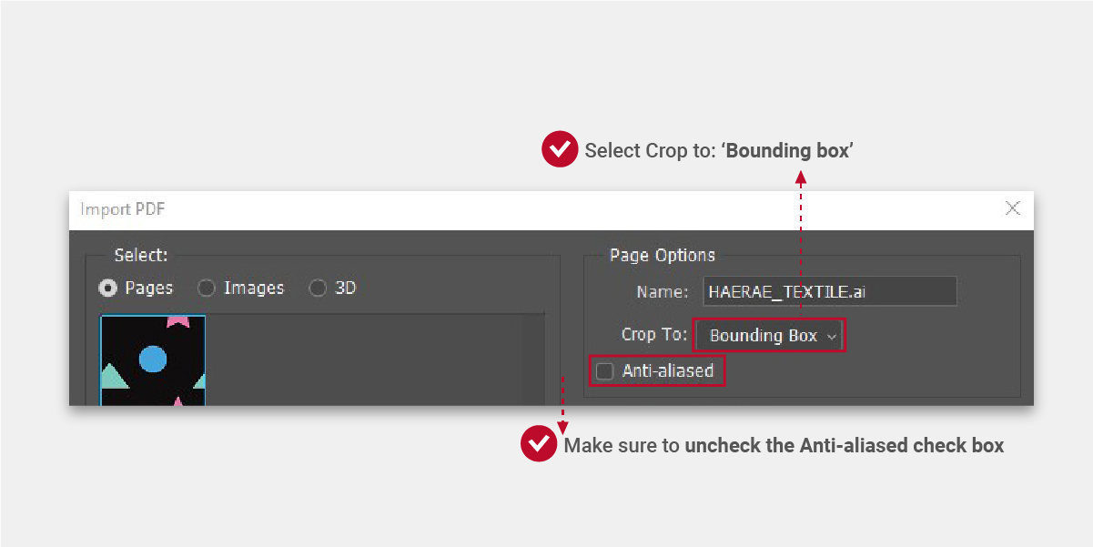 pdf pattern converting in PSD image